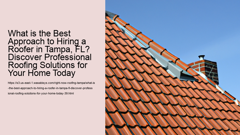 What is the Best Approach to Hiring a Roofer in Tampa, FL? Discover Professional Roofing Solutions for Your Home Today