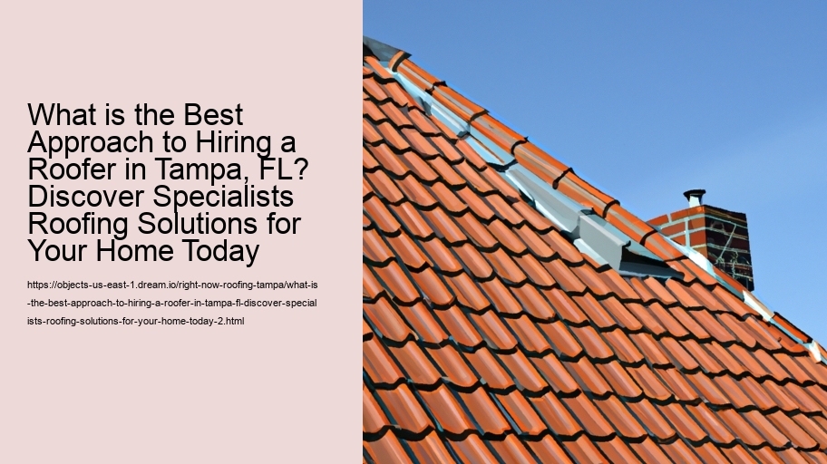 What is the Best Approach to Hiring a Roofer in Tampa, FL? Discover Specialists Roofing Solutions for Your Home Today